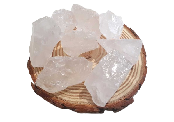 Cuarzo Blanco en Bruto tres