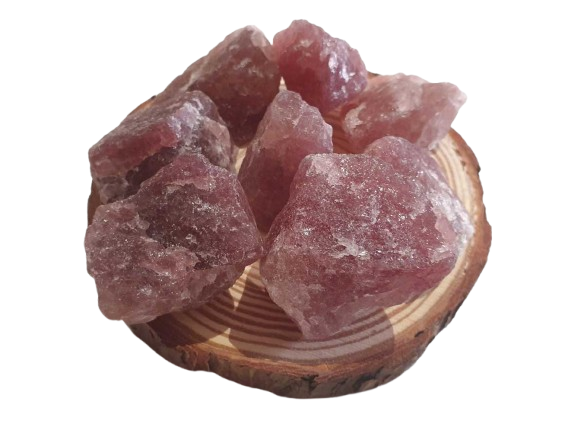 Cuarzo Rojo en Bruto cinco