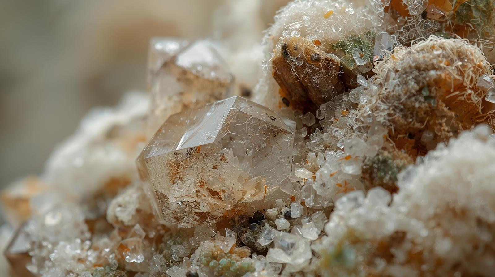 Cuarzo bajo microscopio