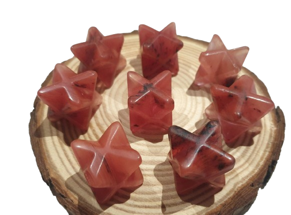 Estrella Merkaba Cornalina