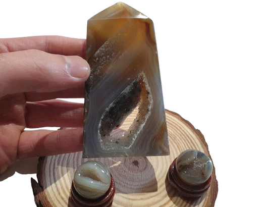 Lote Punto y esferas de agata 2