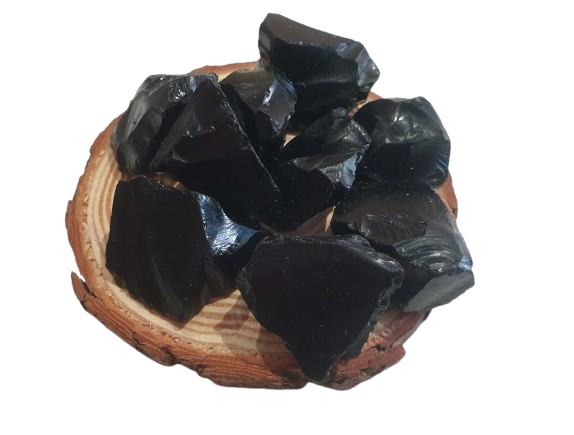 Obsidiana en Bruto cuatro