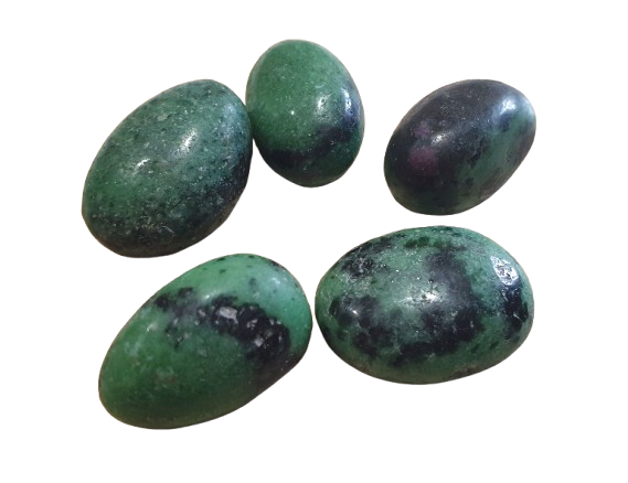 Rubi Zoisita Epidota pulida