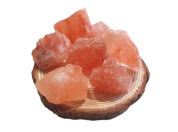 Sal del Himalaya en bruto tres