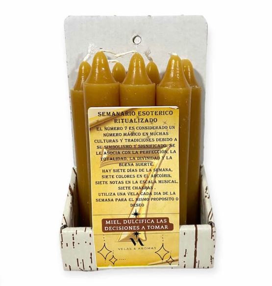 Semanario esotérico siete velas de miel energizantes