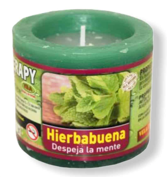Velón de Aromaterapia de Hierbabuena, Despeja la Mente