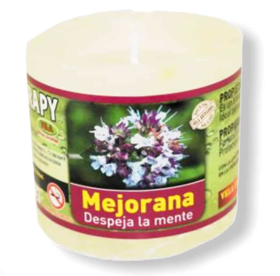 Velón de Aromaterapia de Mejorana, Despeja la Mente