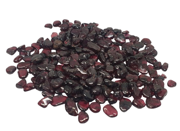 chips granate mineral dos