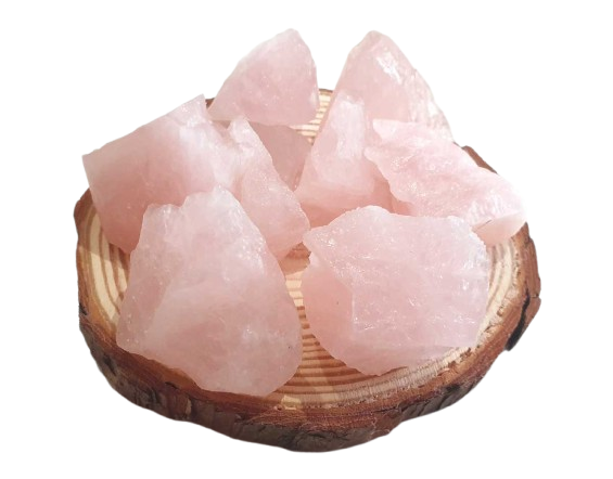 cuarzo rosa en bruto
