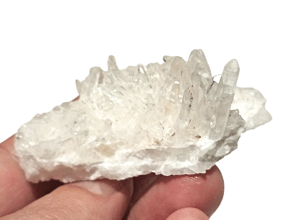 drusa de cuarzo blanco