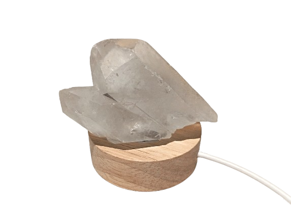 lampara de cuarzo hialino almaedinia minerales