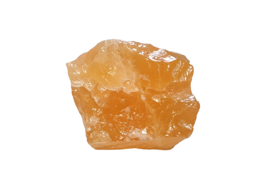 Calcita naranja en bruto natural de Brasil de 145 gramos