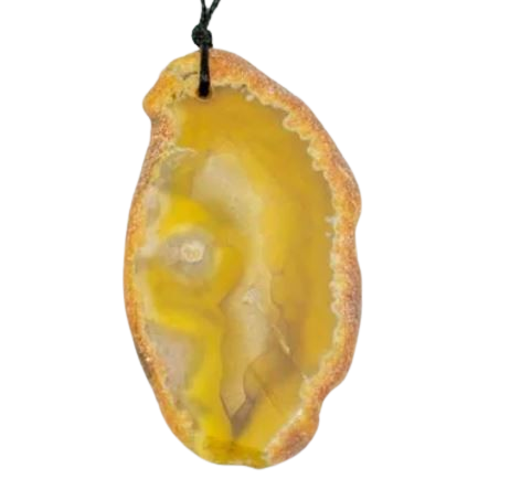 Colgante Geoda de Ágata en Lámina