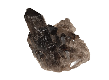 Drusa Cristales de Cuarzo Ahumado