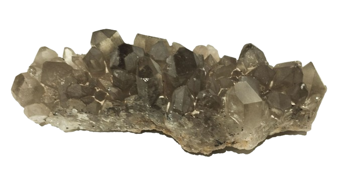 Drusa cuarzo ahumado