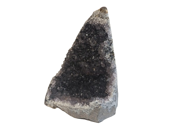Drusa de Cuarzo Amatista en base natural minetral