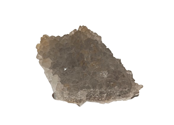 Drusa de cuarzo citrino palido