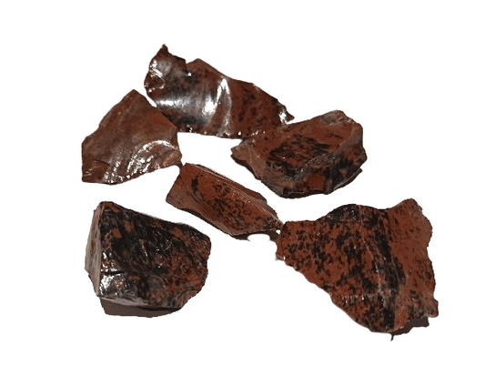 Obsidiana Caoba en bruto