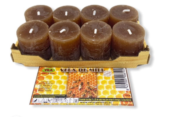 Pack 8 Velas Aromaterapia de Miel