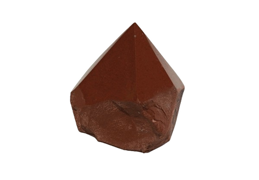 Punta Semipulida de Jaspe Rojo