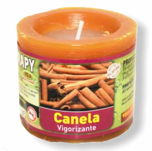 Velón de Aromaterapia de Canela, Vigorizante