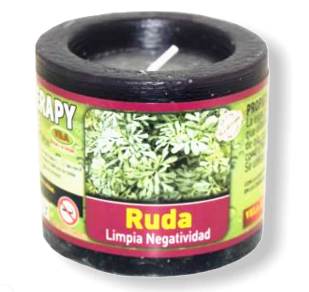 Velón de Aromaterapia de Ruda, Limpia Negatividad