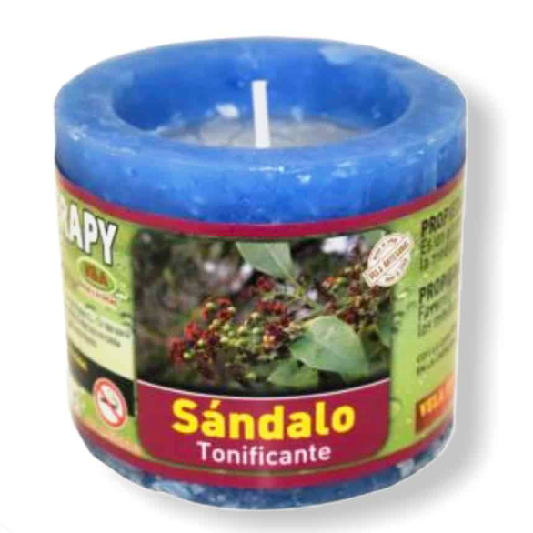 Velón de Aromaterapia de Sándalo, Tonificante
