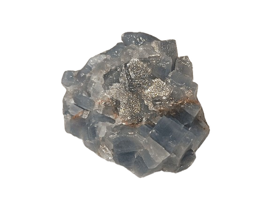 calcita azul en bruto