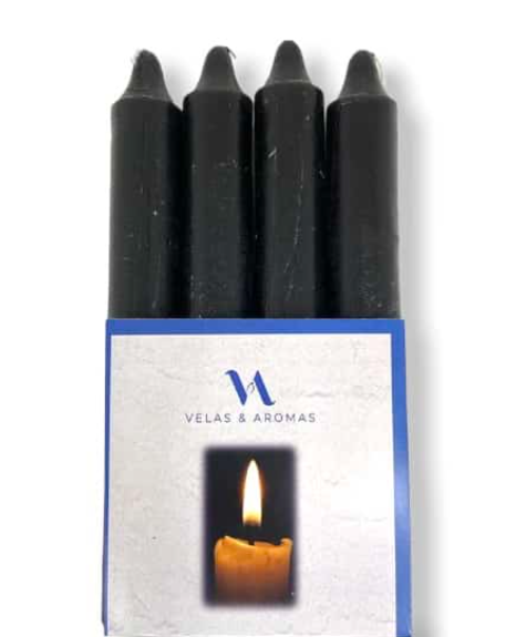 Velas de Candelabros Negras