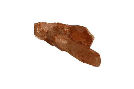 cristal de cuarzo hematoide natural