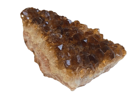 cuarzo citrino drusa