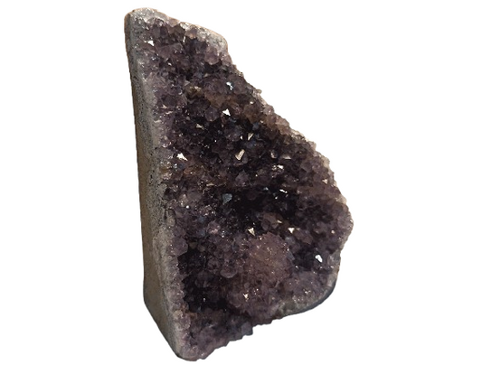 drusa de cuarzo amatista con base cortada