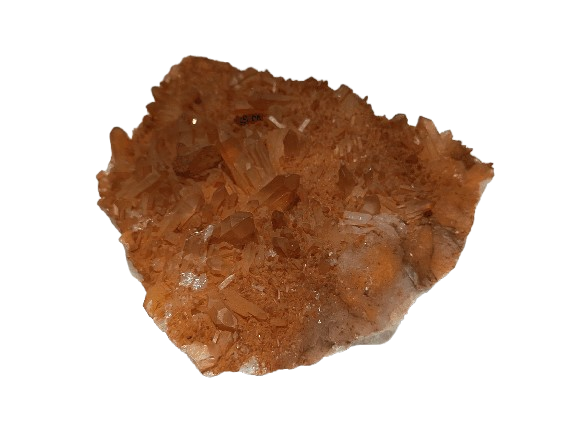 drusa de cuarzo mandarina