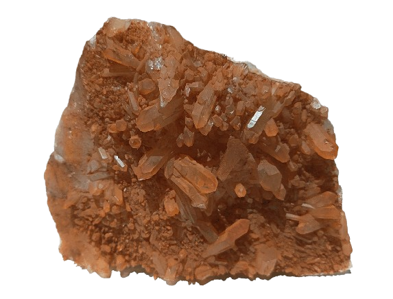 drusa de cuarzo mandarina de brasil