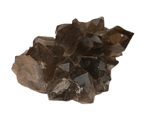 gran drusa de cuarzo ahumado  brasil