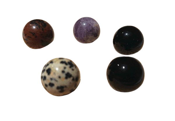 lote esferas mineral pulido
