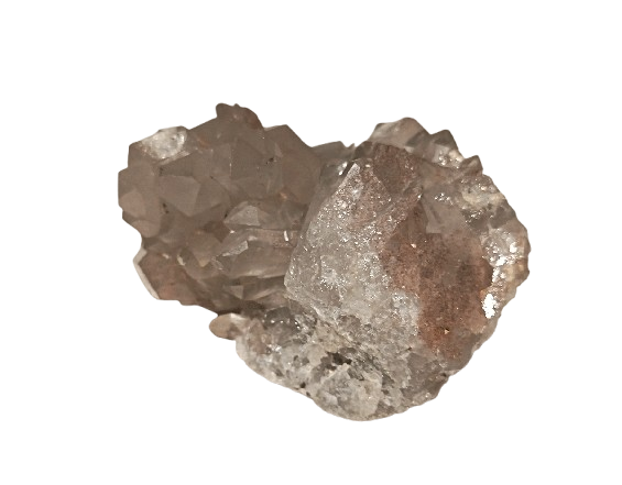 matriz de cuarzo hialino cristalizada