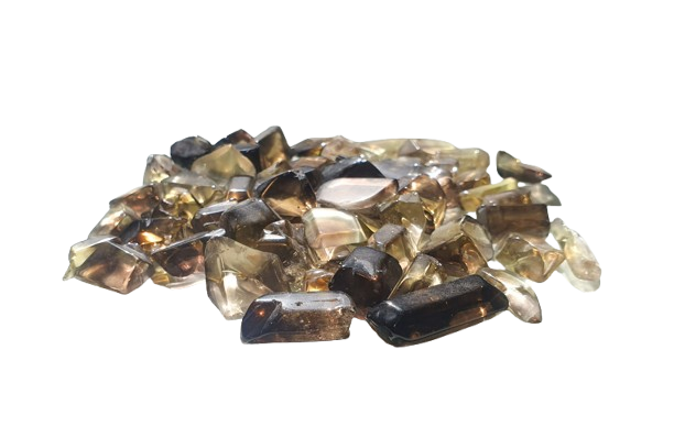 mineral cuarzo ahumado natural
