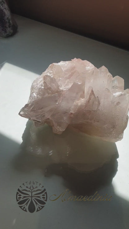 - Drusa de cuarzo cristal de roca procedente de Brasil