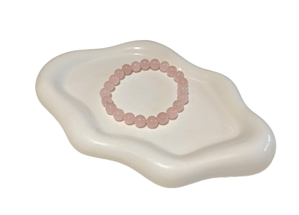 Pulsera de Cuarzo Rosa Natural – Amor, Calma y Energía Positiva