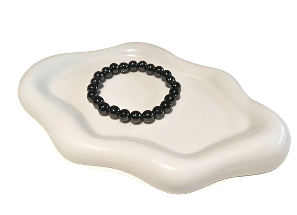 Pulsera de Hematita Natural – Protección y Enraizamiento