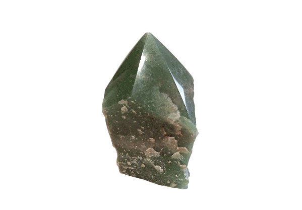 Punta Semipulida de Cuarzo Verde