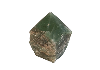 Punta Semipulida de Cuarzo Verde