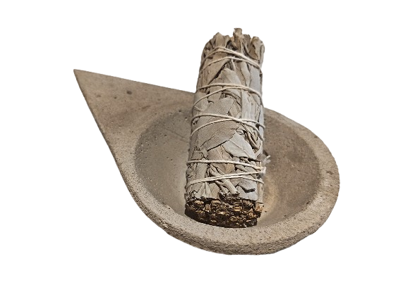 Sahumador Artesanal Triangular de Cemento