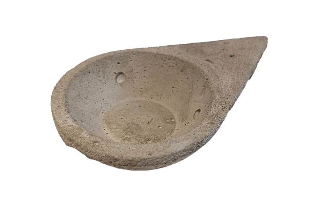 Sahumador Artesanal Triangular de Cemento