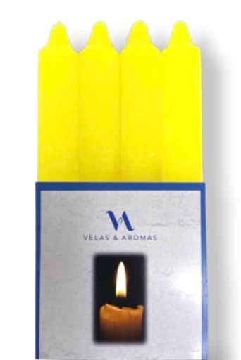 velas para candelabro amarillas